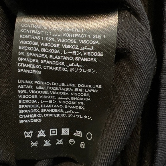 Bebe long sleeve lace black sheath dress w/ semi-peplum waist, XXS - Picture 8 of 8